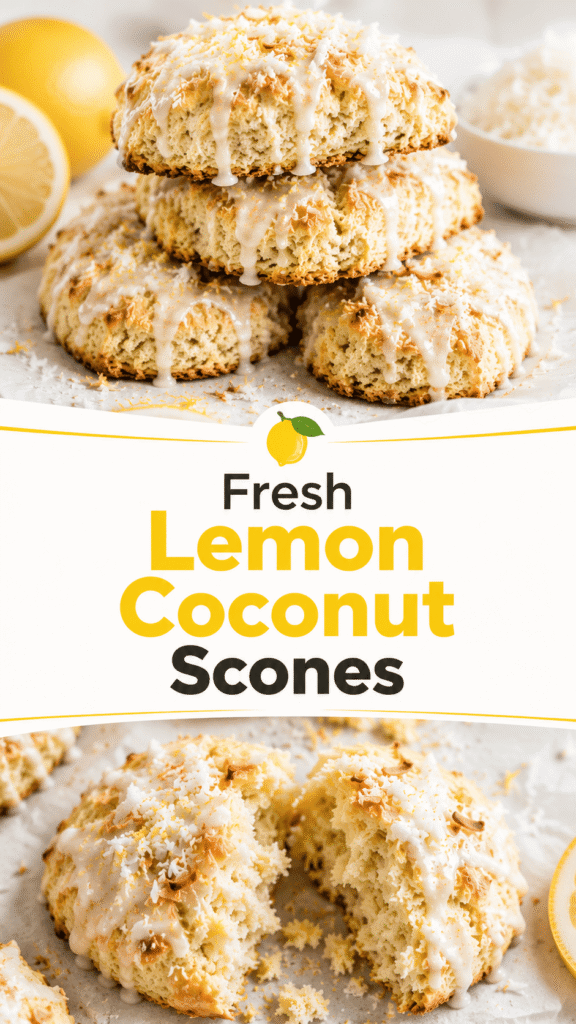 Lemon Coconut Scones