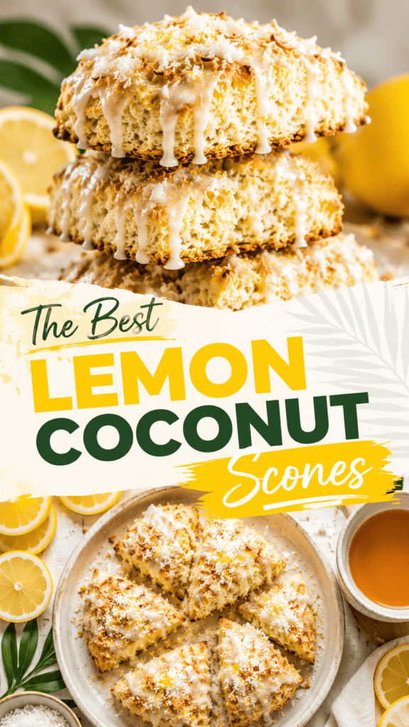 Lemon Coconut Scones