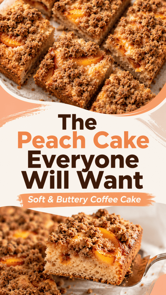 Peach Streusel Coffee Cake