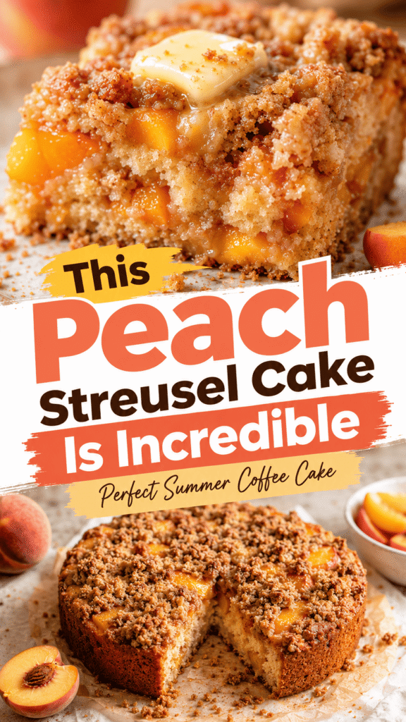 Peach Streusel Coffee Cake