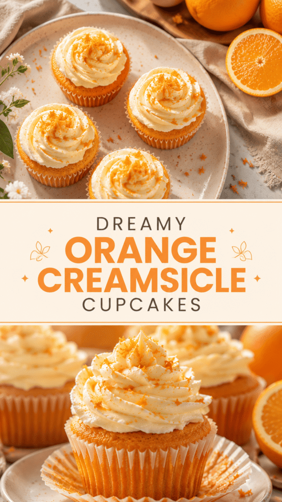 Orange Creamsicle Cupcakes