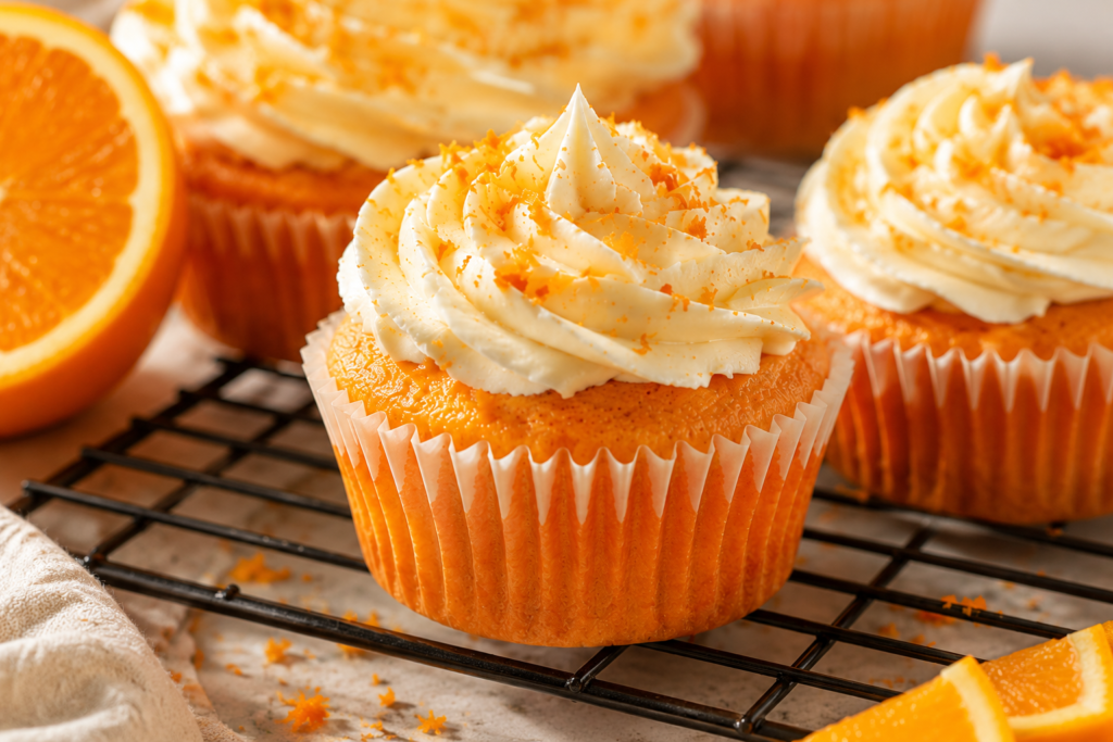 Orange Creamsicle Cupcakes