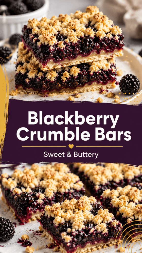 Blackberry Crumble Bars