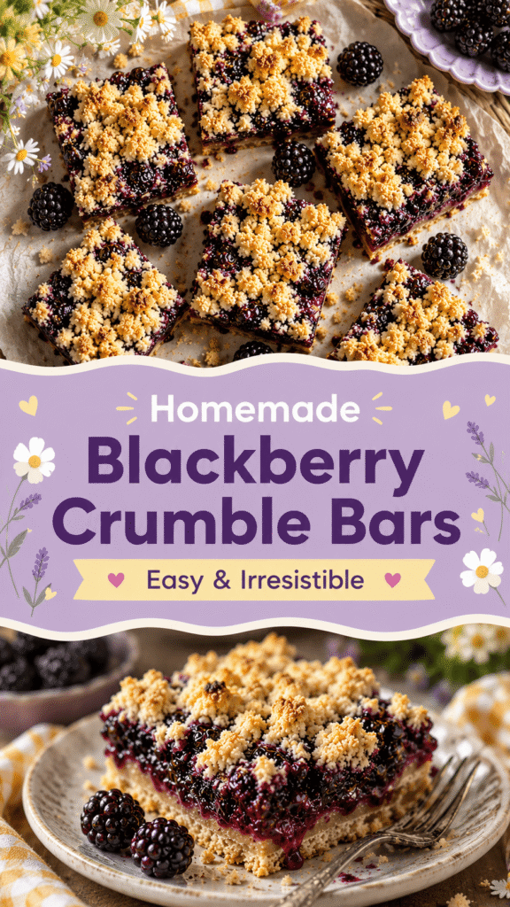 Blackberry Crumble Bars