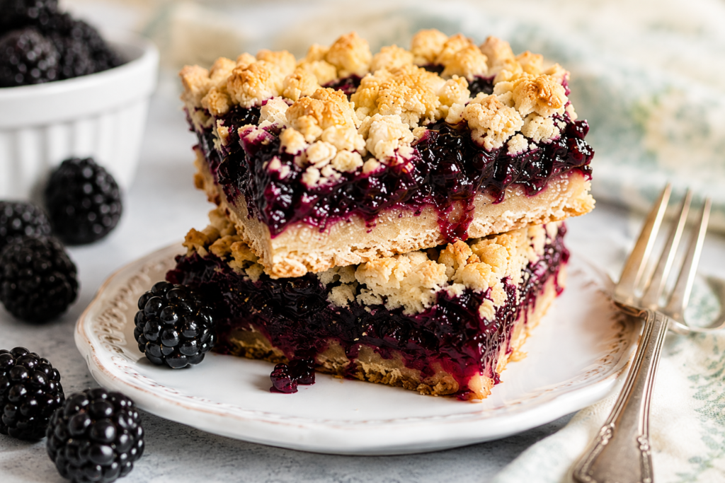 Blackberry Crumble Bars
