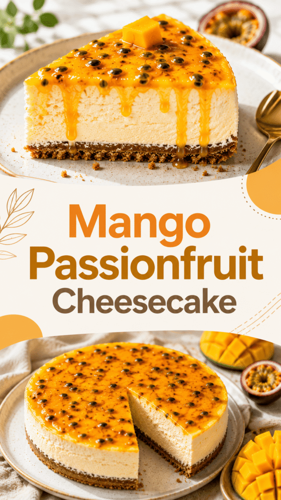 Mango Passionfruit Cheesecake