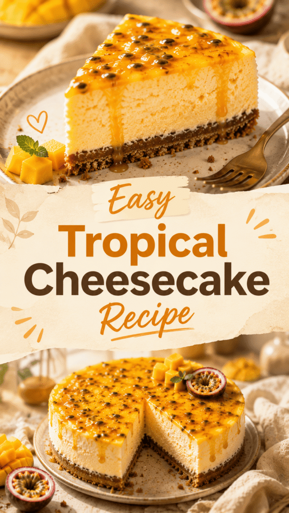 Mango Passionfruit Cheesecake