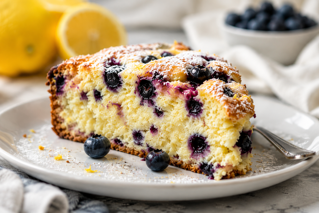 Blueberry Lemon Ricotta Cake