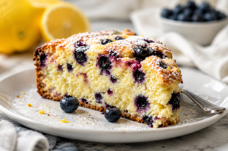 Blueberry Lemon Ricotta Cake That Tastes Like Sunshine