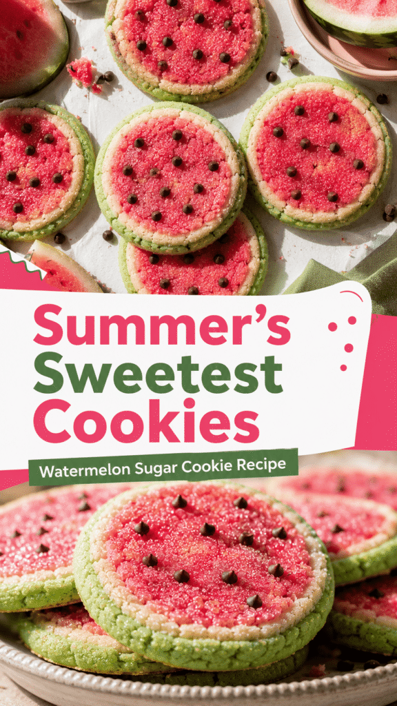 Watermelon Sugar Cookies