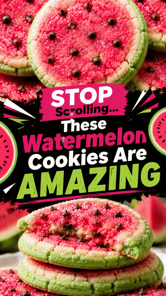 Watermelon Sugar Cookies