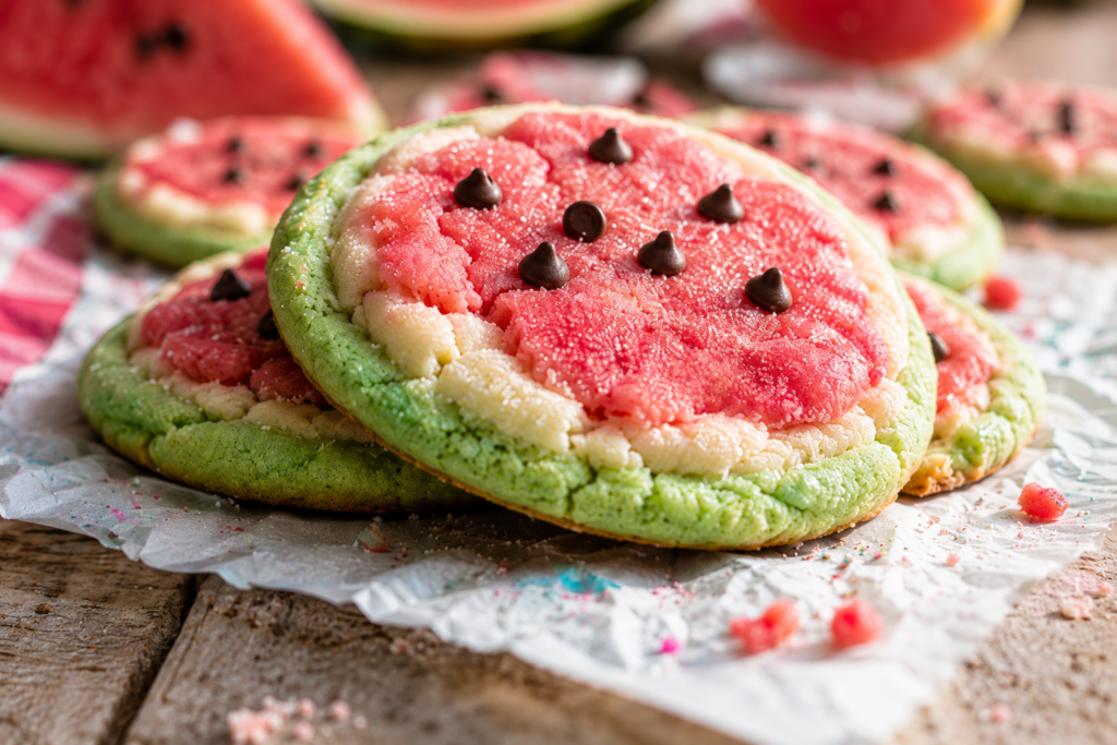 Watermelon Sugar Cookies