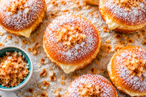 Coconut Cream Filled Donuts