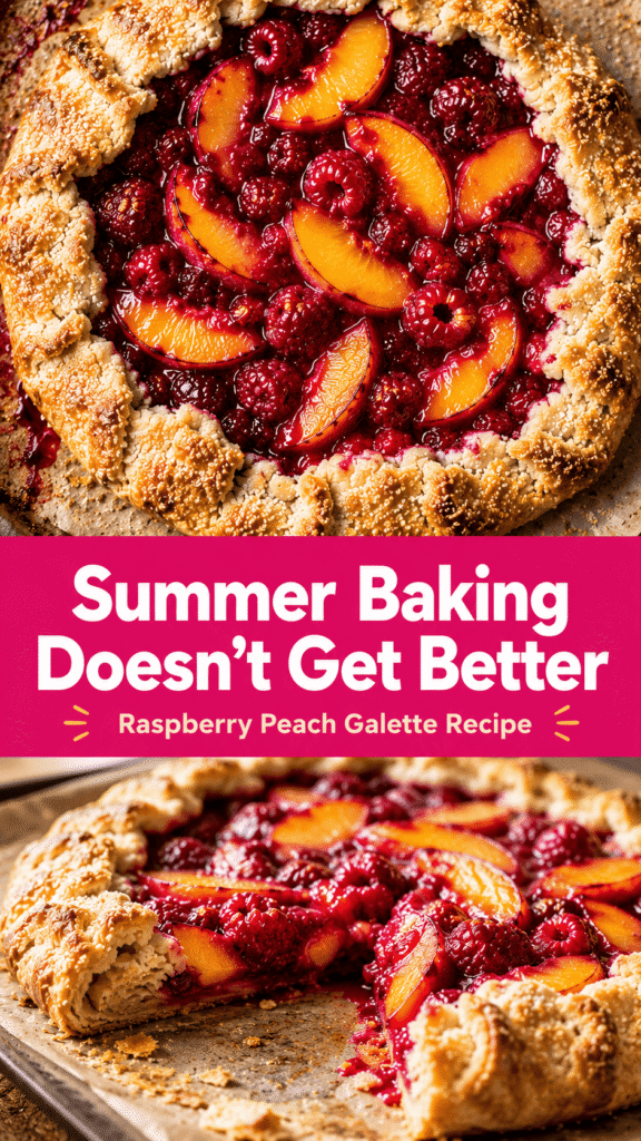 Raspberry Peach Galette