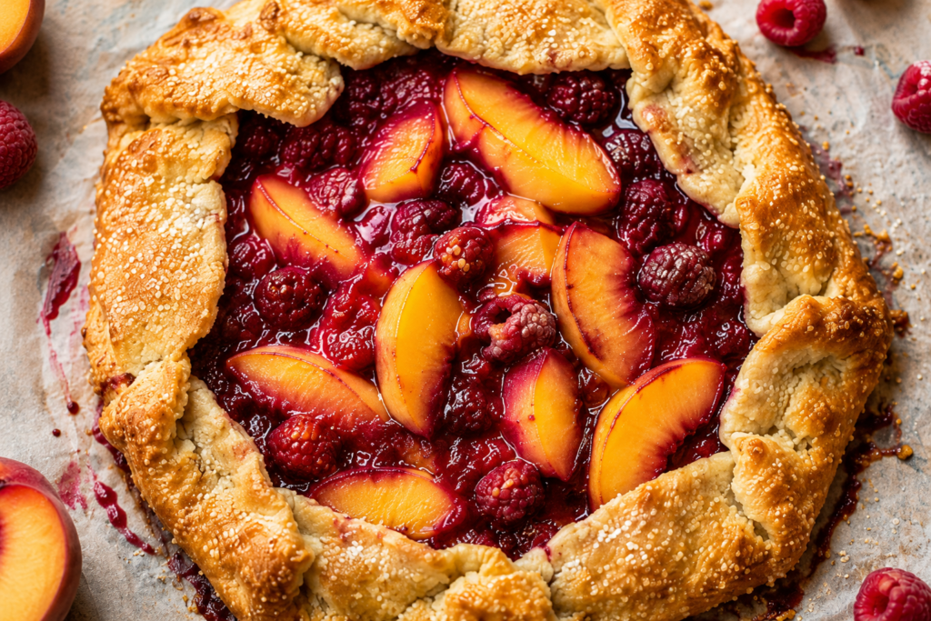 Raspberry Peach Galette