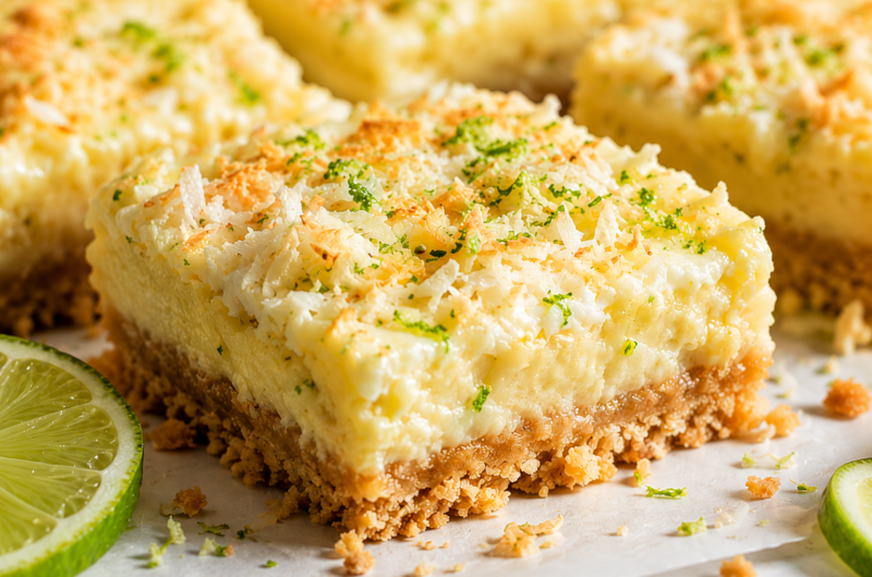 Buttery, Creamy, and Zesty: The Best Key Lime Coconut Bars