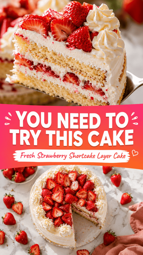 Strawberry Shortcake Layer Cake