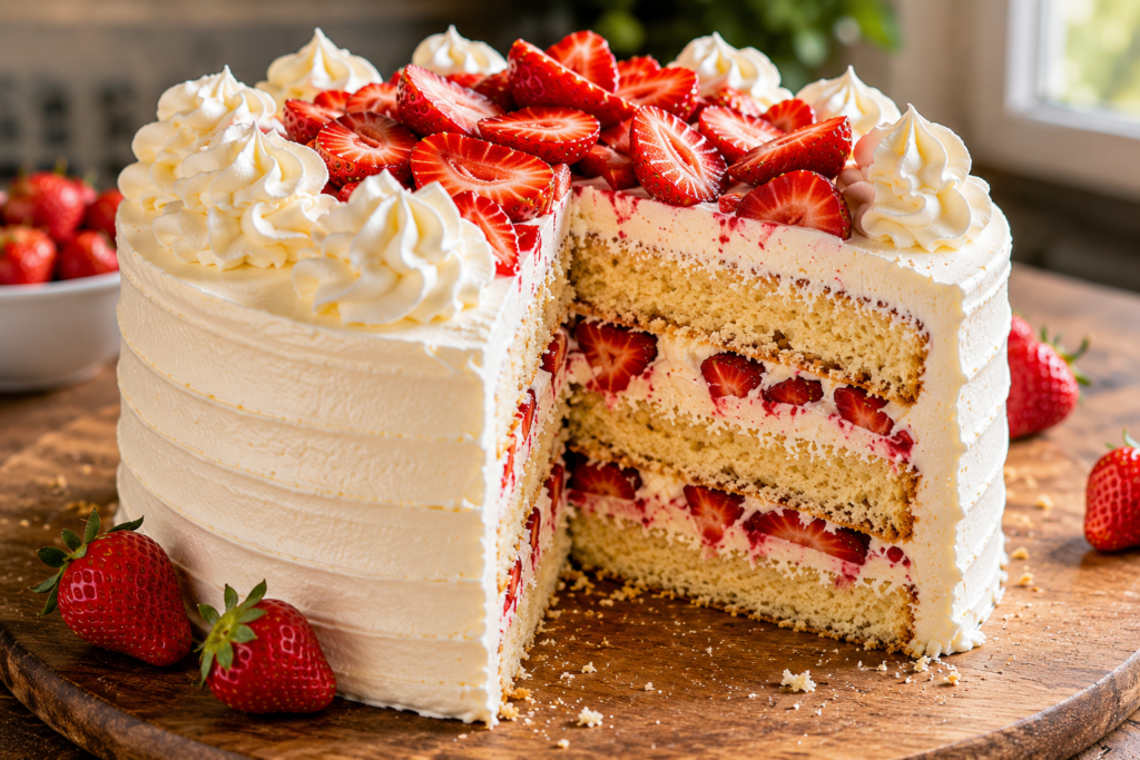 Strawberry Shortcake Layer Cake