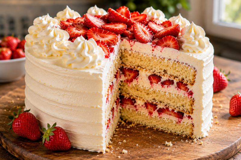 The Best Strawberry Shortcake Layer Cake You'll Ever Bake
