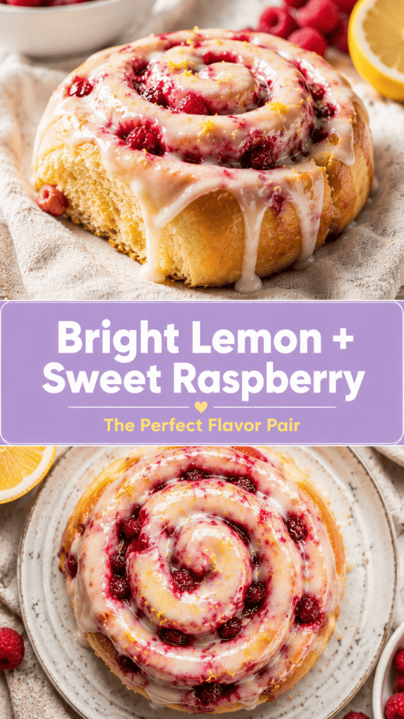 Raspberry Lemon Sweet Rolls