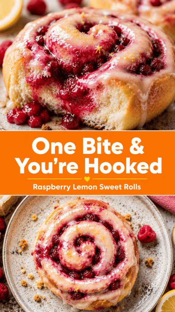Raspberry Lemon Sweet Rolls