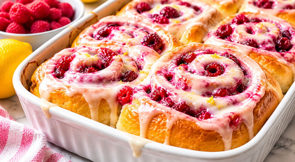 Raspberry Lemon Sweet Rolls