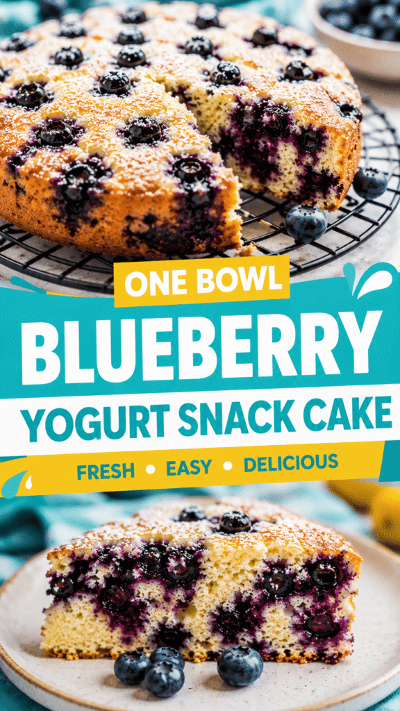 Blueberry Yogurt Snack Cake