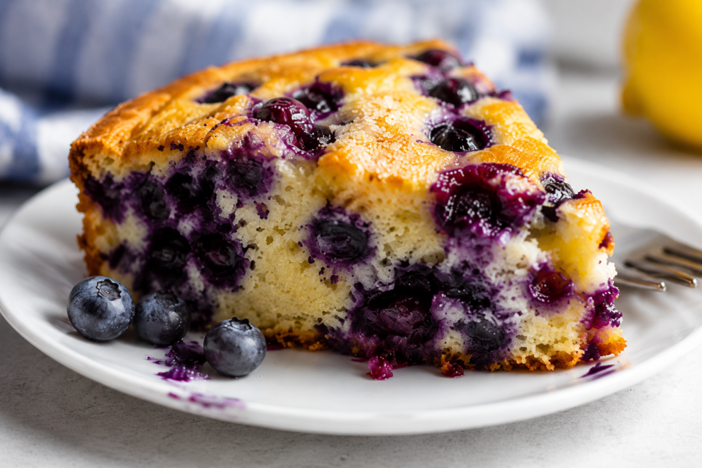 Blueberry Yogurt Snack Cake