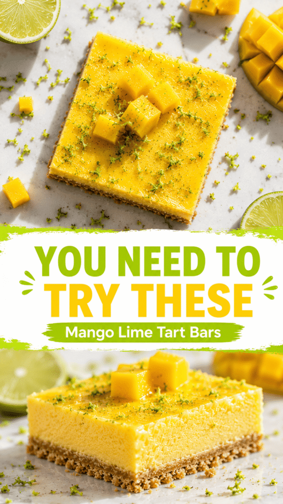 Mango Lime Tart Bars