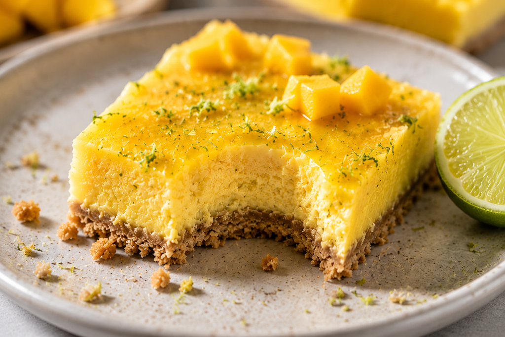 Mango Lime Tart Bars
