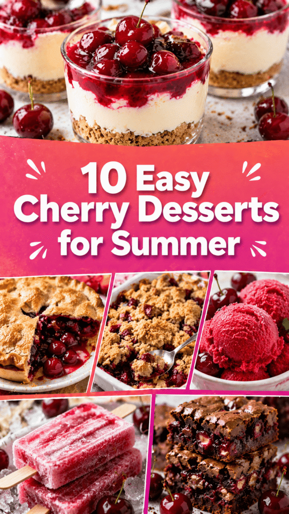 Cherry Desserts for Summer