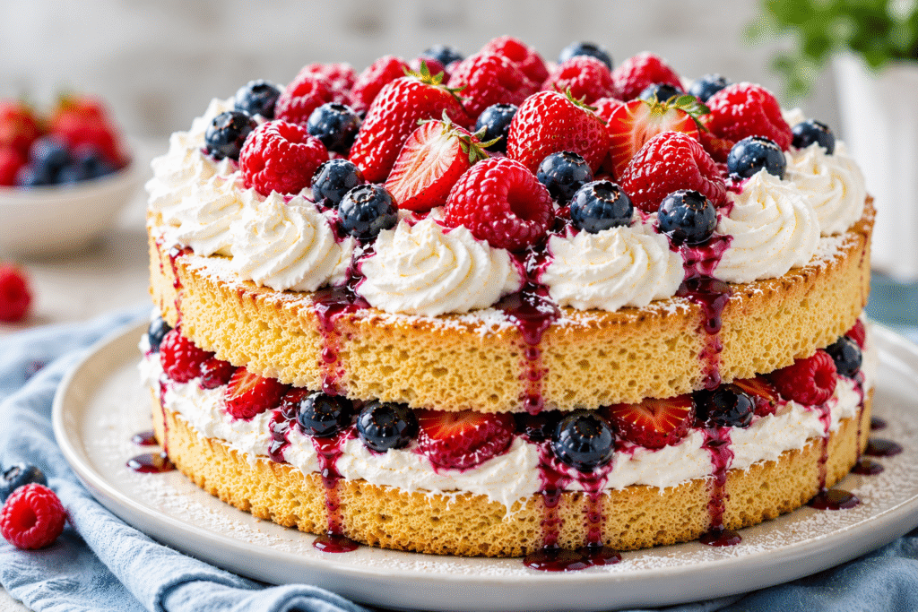 Berry Sponge Cake