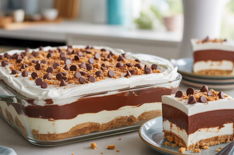 No-Bake Dessert Lasagna (Easy, Creamy & Crowd-Pleasing!)