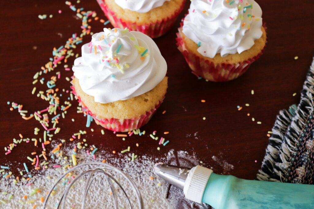 Light Vanilla Cupcakes