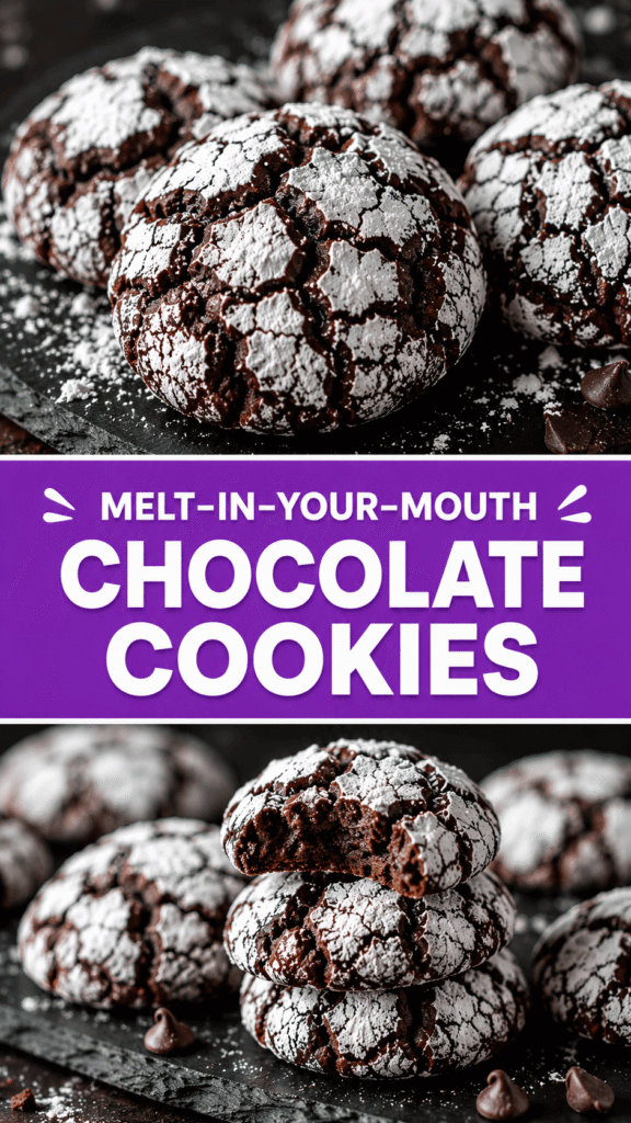 Chocolate Crinkle Cookies
