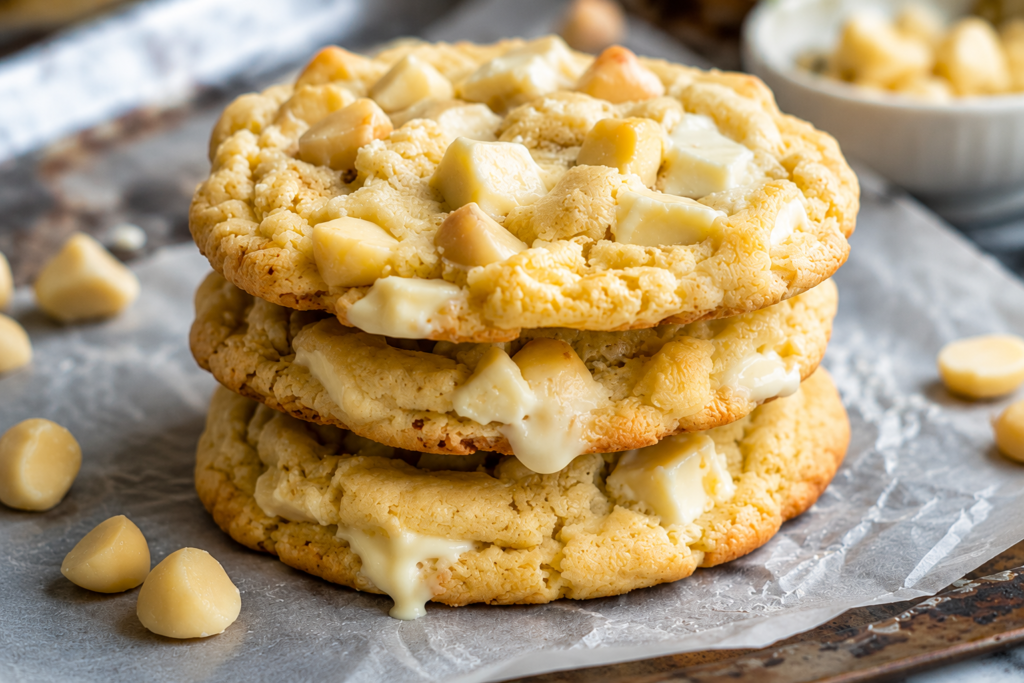 White Chocolate Macadamia Cookies