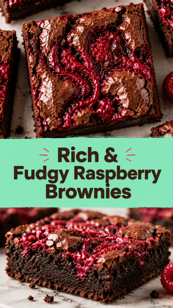 Raspberry Swirl Brownies