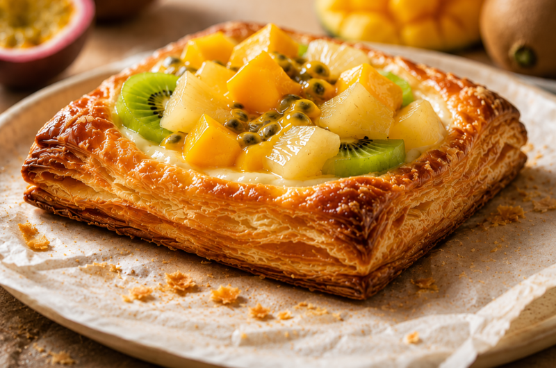 Tropical Fruit Danish Pastries That Taste Like a Bakery Treat