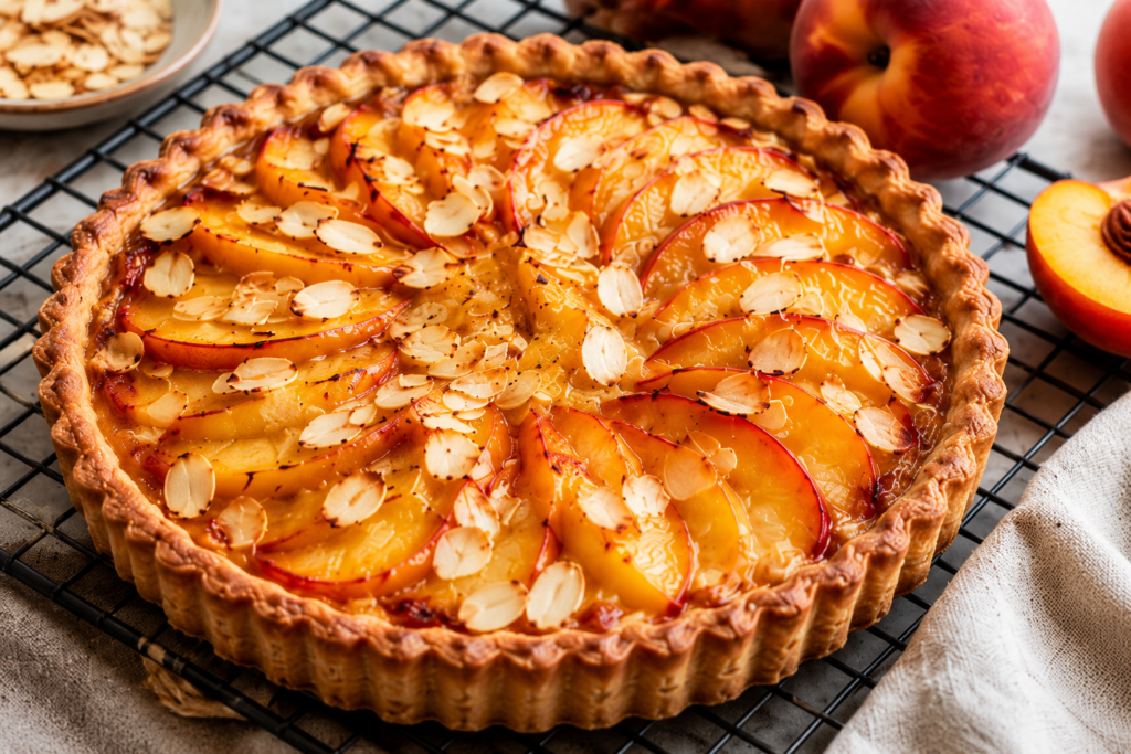 Peach Almond Tart