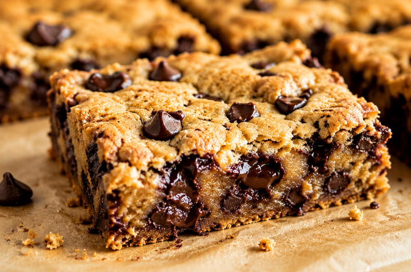 Chocolate Chip Cookie Bars: Soft, Chewy, and Easy to Make