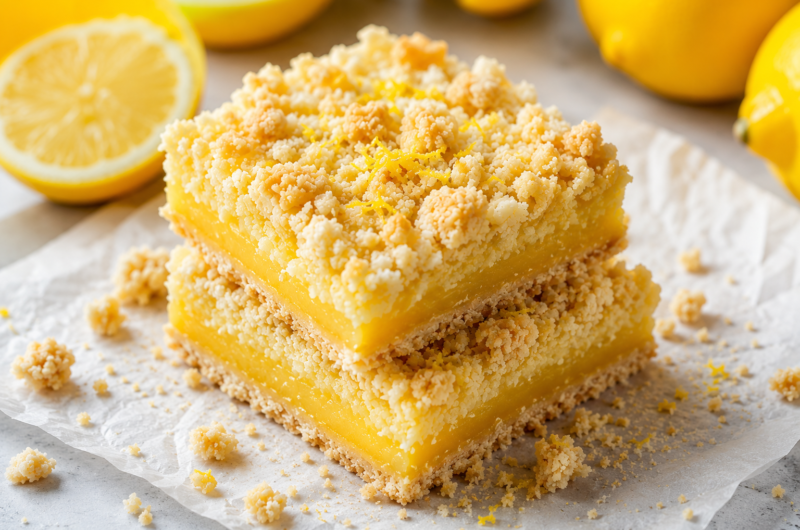 Irresistible Lemon Crumb Bars with a Buttery Crumble Topping