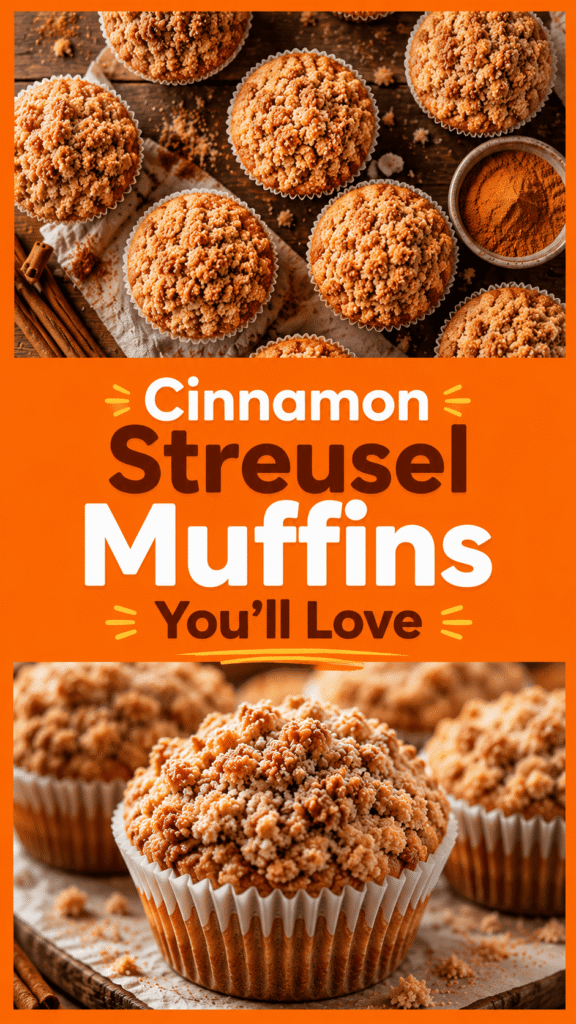 Cinnamon Streusel Muffins