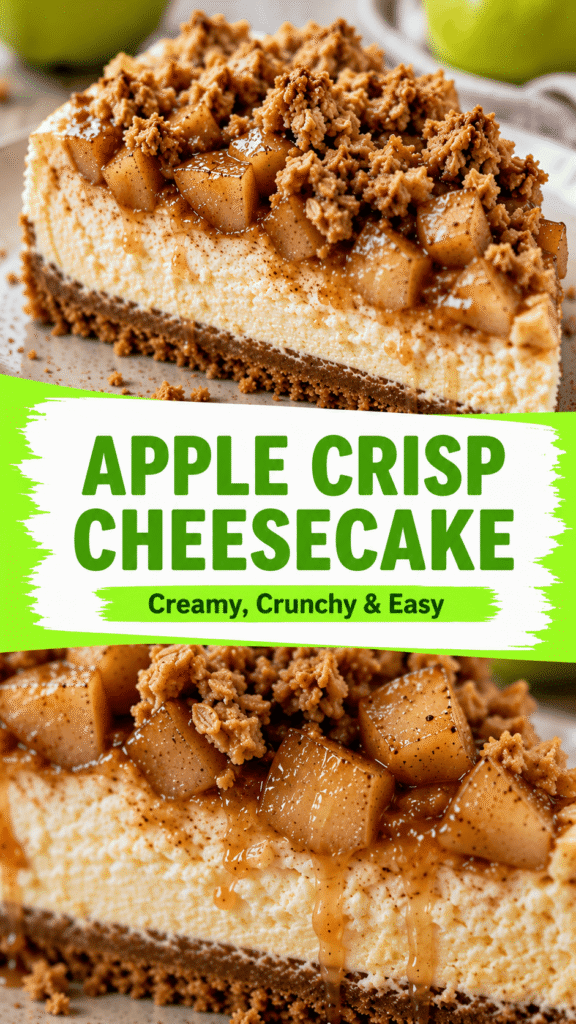 apple crisp cheesecake