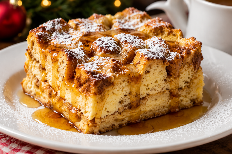 Eggnog French Toast Bake That's Rich, Cozy, and Delicious