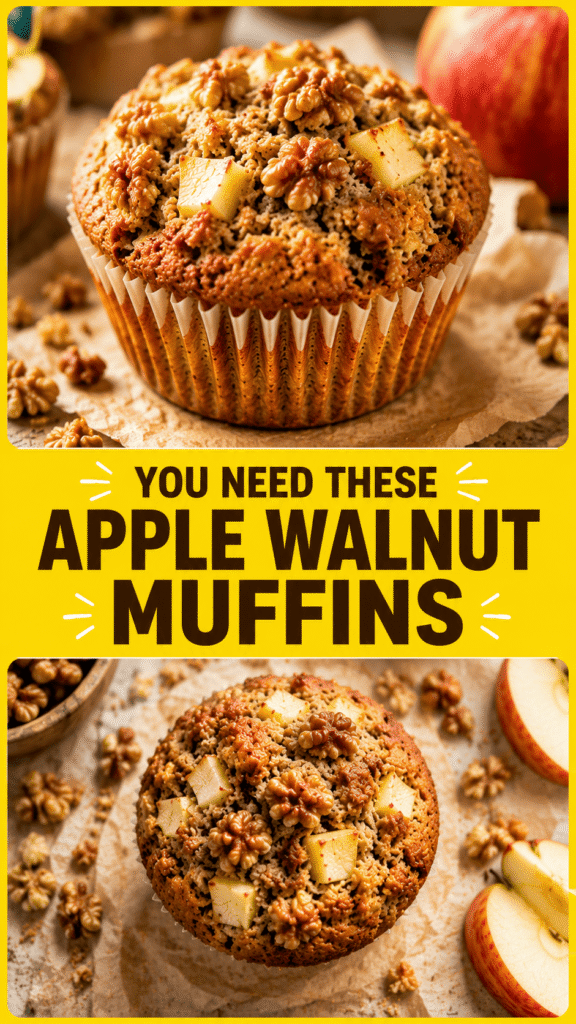 Apple Walnut Muffins