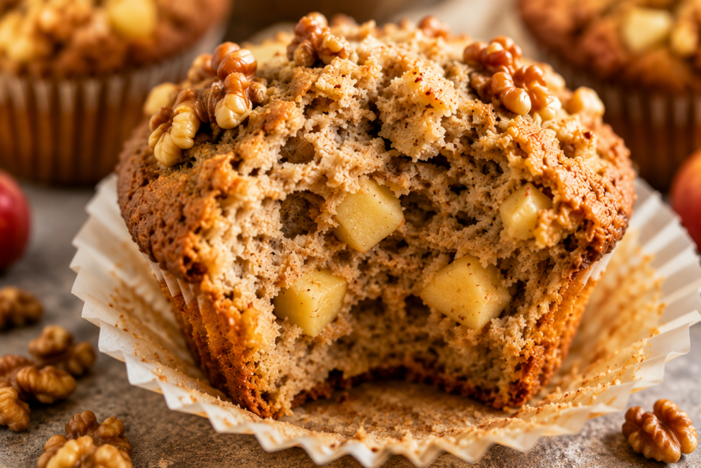 Apple Walnut Muffins