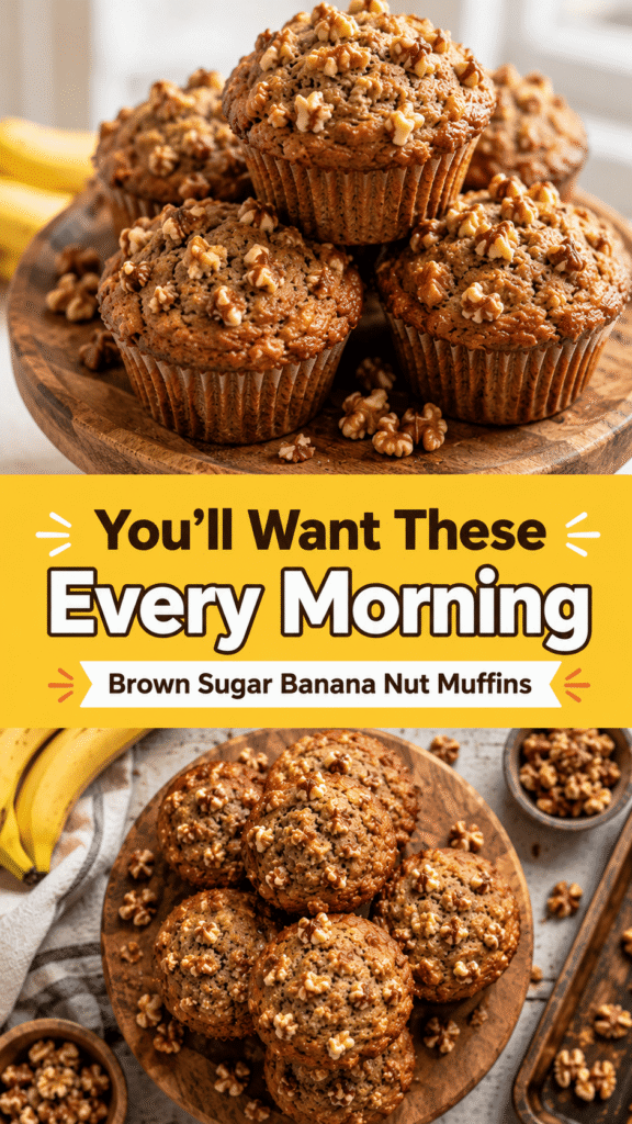 Brown Sugar Banana Nut Muffins