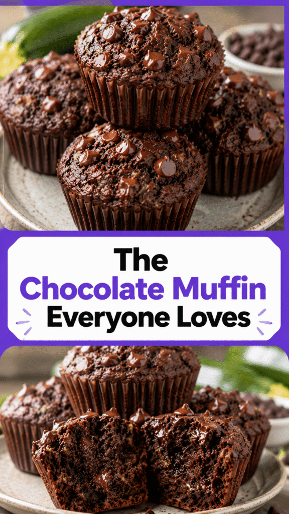 Chocolate Zucchini Muffins