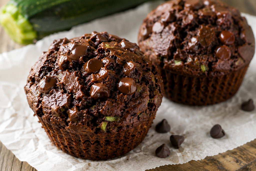 Chocolate Zucchini Muffins