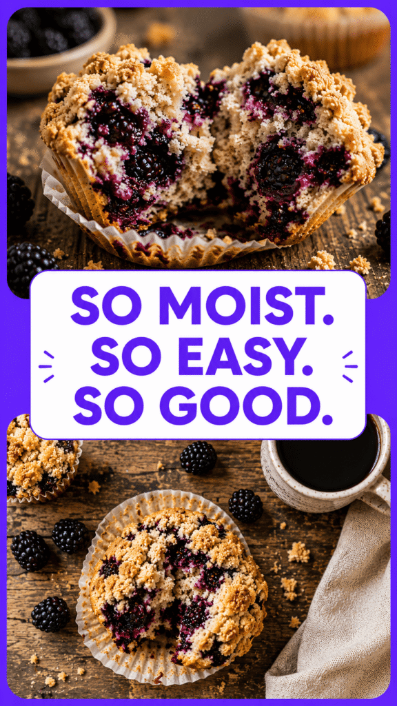 Blackberry Crumble Muffins